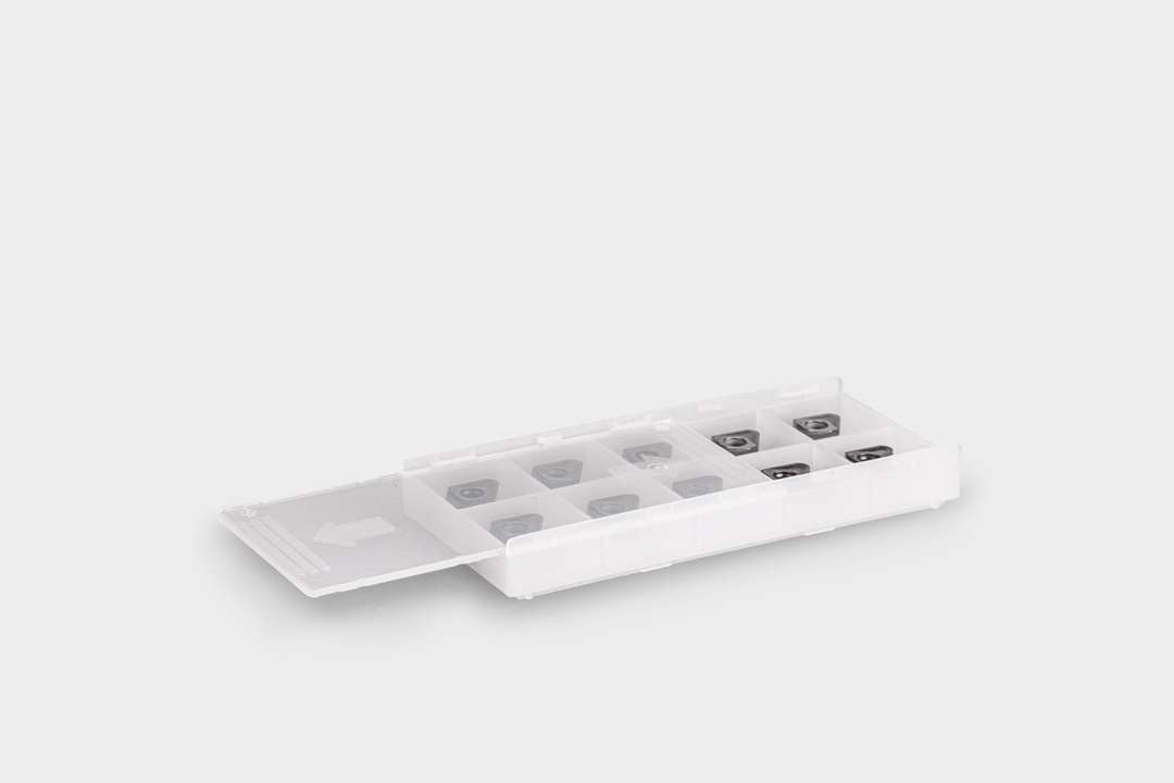 Caja de envases InsertClickBox InsertClickBox: cajas de envases para plaquitas de carburo.