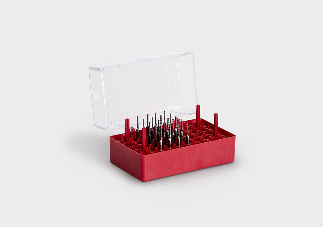 MicroBox MB 50 MicroBox MB 50: envase individual de alta calidad para 50 microherramientas, fresas y brocas.