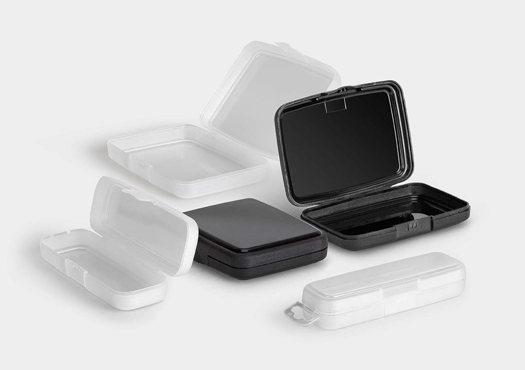 comprador manzana beneficio ConsumerBox: caja de plástico con tapa abisagrada - rose plastic
